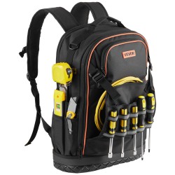 Työreppu 65 taskua kannettavan tietokoneen lokero 1680D polyesteri PVC pohja