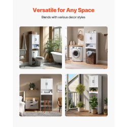 Säilytyskaappi WC:n yläpuolelle kolmitasoinen lastulevy ja MDF valkoinen