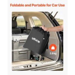 Tavaralaukku vetokoukkuun vedenpitävä 12 kuutiojalkaa 840D PVC musta