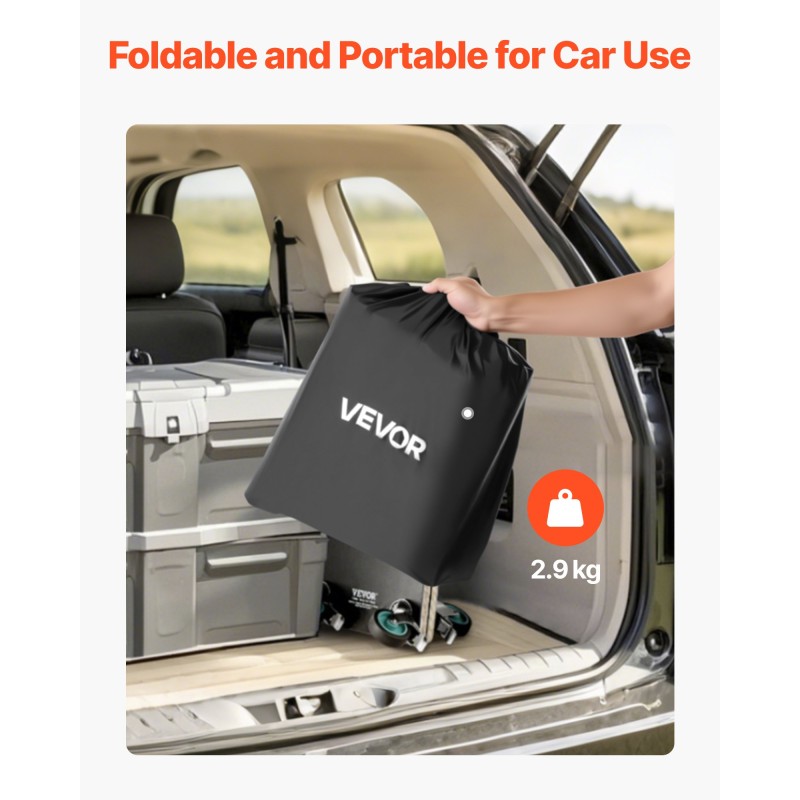 Tavaralaukku vetokoukkuun vedenpitävä 12 kuutiojalkaa 840D PVC musta