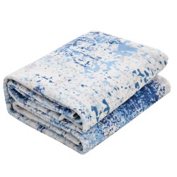 Matto tekokashmir 152 x 213 cm sininen pehmeä liukumaton tausta