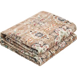 Aluematto 360 g tekokashmir 1829 x 2743 mm pesunkestävä liukumaton ruskea vihreä retrotyylinen