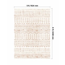 Matto 1524×2438 mm 6 mm tekokashmirilla liukuestetaustalla beige