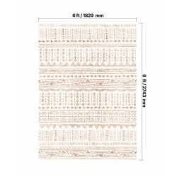 Matto keinotekoinen kashmir 1829 x 2743 mm beige pestävä liukumaton