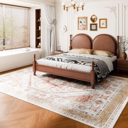 Matto 2743 x 3658 mm 6 mm tekokashmir TPR-tausta sisäkäyttöön vintage-tyylinen