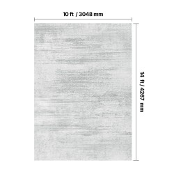 Matto sisäkäyttöön harmaa 3048 x 4267 mm tekokashmir TPR-pohjainen pestävä