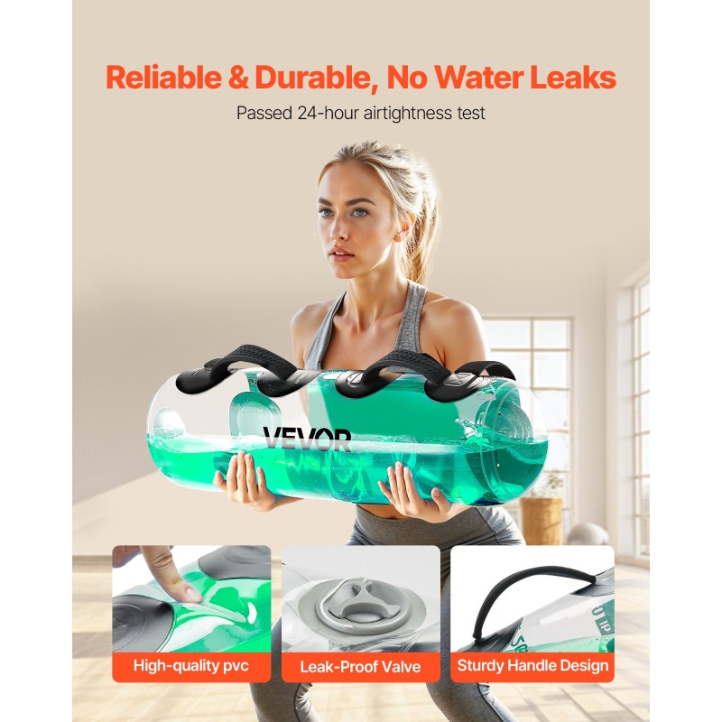 Vesitäytteinen harjoittelupussi PVC 1,0 mm maksimikantavuus 22,7 kg