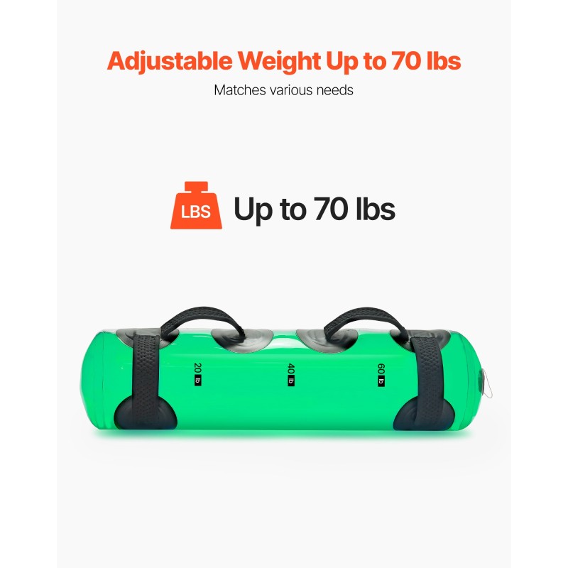 Vesitäytteinen harjoittelupussi PVC-kalvo 1,0 mm enintään 31,75 kg koko kehon treeniin