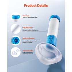 Tukehtumisen ensiapulaite muovista mekaaninen imu kaksi maskia