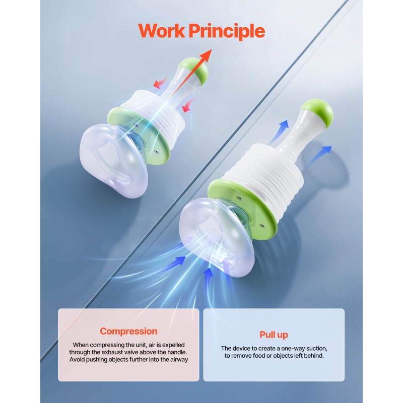 Tukehtumisen pelastuslaite PVC- ja PE-materiaalista manuaalinen kevyt monikokoisilla naamareilla säilytyslaukulla