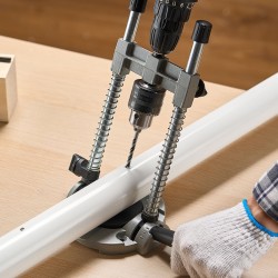 Siirrettävä porausopas alumiiniseospohjalla säädettävät kulmat 45–90° puu- ja metallitöihin