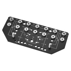 Porausjigi alumiiniseos 223x100x5 mm 2 poranterää hyllyjen ja saranoiden asennukseen