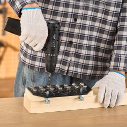 Porausjigi alumiiniseos 223x100x5 mm 2 poranterää hyllyjen ja saranoiden asennukseen