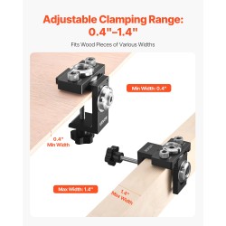 Tappijigisarja kolmitoiminen alumiiniseosrunko poranterät 6,4 7,9 15 mm puutöihin