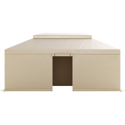 Talvisuojapeite paviljongille 180G PE-pressu 3,66 x 6,10 m kaksikerroksinen beige