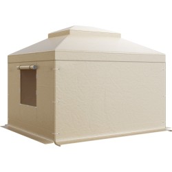 Paviljongin talvikate kaksikerroksiselle 180G PE materiaali vedenpitävä 3 05 3 65 m beige