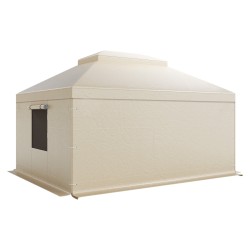 Talvisuojapeite kovakattoiselle kaksitasoiselle paviljongille 180G PE pressu 3 66 x 4 87 m