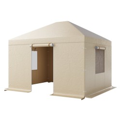 Talvipaviljongin suojapeite 180 g PE pressu 3 07 x 3 67 m beige