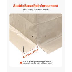 Paviljongin talvisuoja 180G PE 3,05×3,05 m kaksikerroksinen ikkunallinen