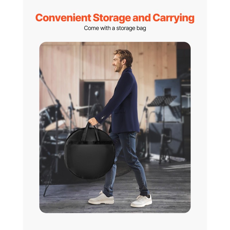 6-osainen symbaalisetti 201-ruostumatonta terästä 10–20 tuumaa harjoitteluun ja esiintymiseen