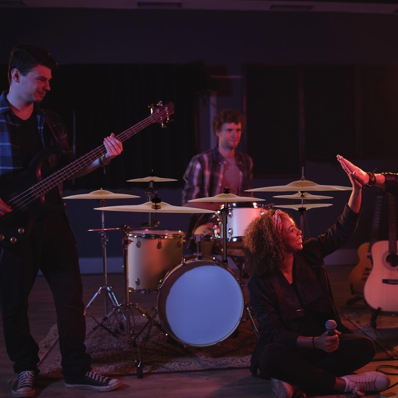 6-osainen symbaalisetti 201-ruostumatonta terästä 10–20 tuumaa harjoitteluun ja esiintymiseen