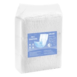 Kertakäyttöiset uroskoiran vaipat vyötärö 30–48 cm 144 kpl hengittävä imukykyinen