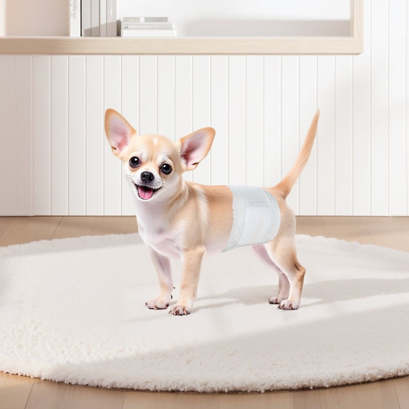 Kertakäyttöiset urospuolisten koirien vaipat pieni koko yhdeksänkymmentäkuusi kappaletta erittäin imukykyinen ydin vuotosuoja