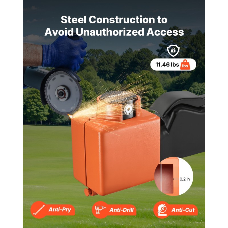 Vetokoukun lukko hiiliteräs 5 mm 50,6 ja 58,6 mm kytkimille perävaunuille