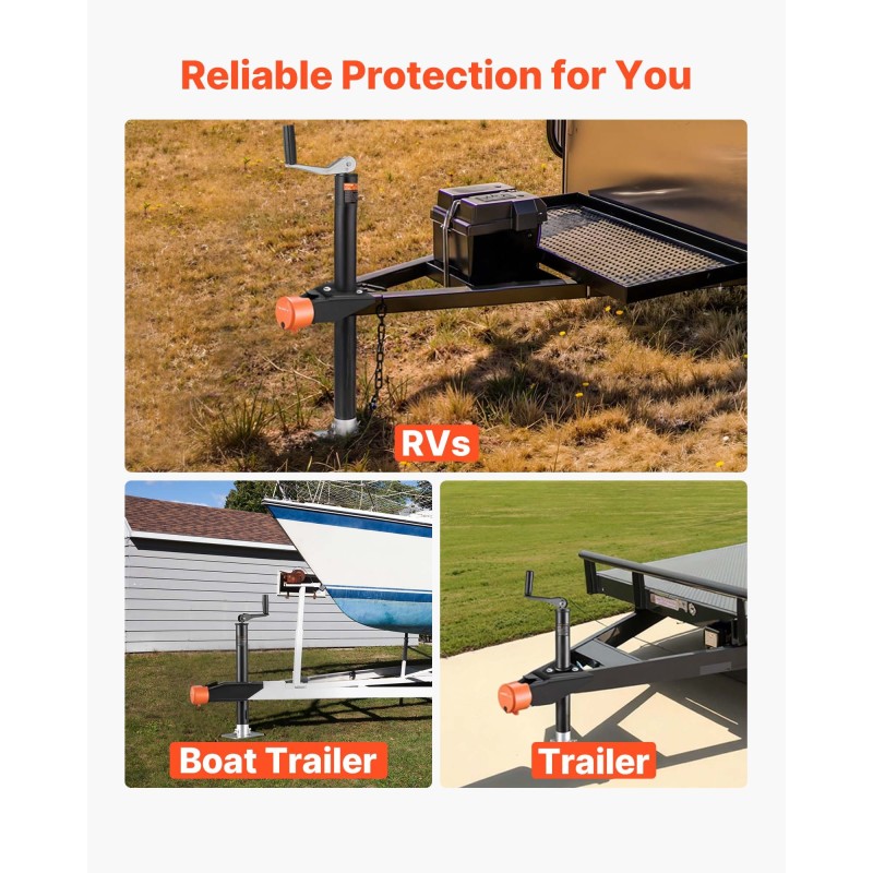 Perävaunun kuulan lukko hiiliteräsrunko 8 mm seinämänpaksuus sopii 47,5 50,6 58,6 mm