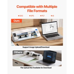 Askarteluleikkuri alumiiniseos TT-450 330 mm leikkuuleveys valkoinen automaattinen reunantunnistus vinyylille