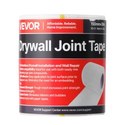 Itsekiinnittyvä lasikuitukipsilevyverkko 150 mm 30 m 12 rullaa seinien ja kattojen korjaukseen