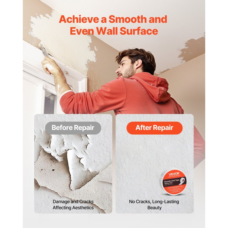 Itsekiinnittyvä lasikuitukipsilevyverkko 12 rullaa 150 mm 30 m valkoinen