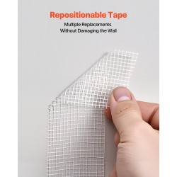 Itsekiinnittyvä lasikuitukipsilevyverkko 12 rullaa 150 mm 30 m valkoinen