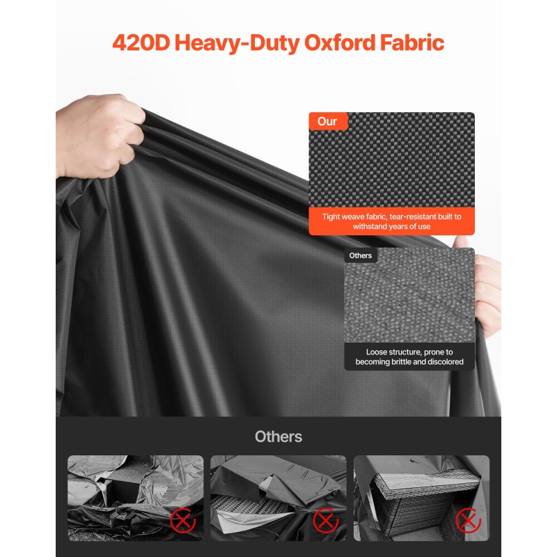 Puutarhakalustesuoja 420D Oxford-kangas koko 224x158x71 cm musta