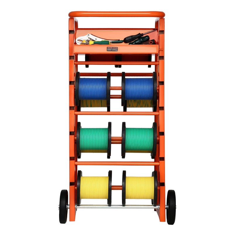 Kaapelikelaateline pulverimaalattu teräsrunko 4 keskimmäistä akselia ja 5–6 sivuakseleita täyskumipyörillä