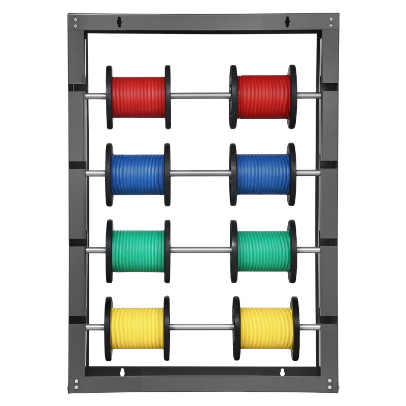 Lankakelateline kylmävalssattua terästä musta pinnoite 4 säädettävää tankoa 68 kg seinäkiinnitys