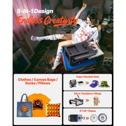 Monitoimilämpöprässi teräs 380 mm neliölevyllä digitaalisella ohjauksella sublimaatiolle