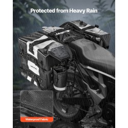 Moottoripyörän sivulaukut 56 L vedenpitävä 500D PVC sopii useimpiin moottoripyörämalleihin