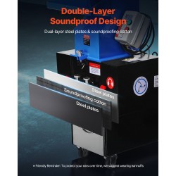 Muovimurskain 3HP 100–150 kg/h 6 mm seula 11 SKD-11 terää