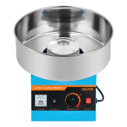 Hattarakone 1000W ruostumaton teräskulho 38 cm sininen kotikäyttöön