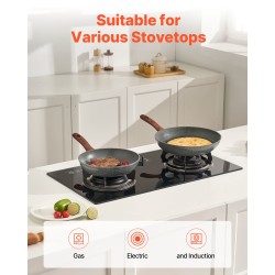 Paistinpannusarja 3-osainen alumiini 250/280/325 mm tarttumaton pinnoite kaasu-, sähkö- ja induktioliedelle