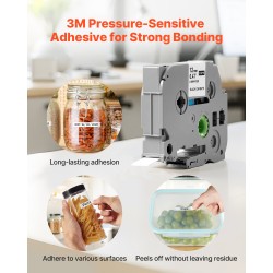 Tarranauhapakkaus 12 mm PET 6 kpl värillisiä yhteensopiva Brother P-Touch tulostimille