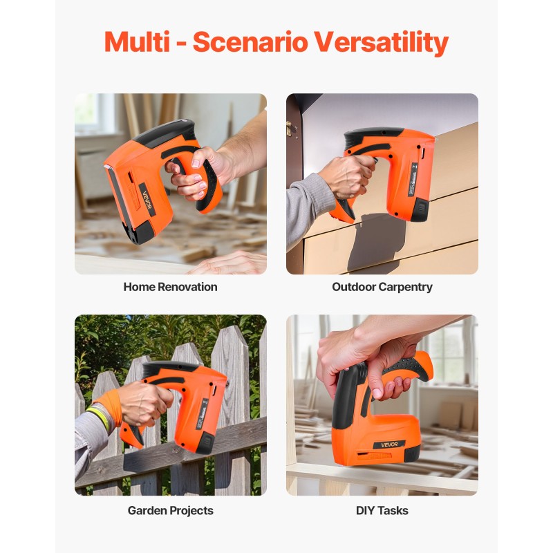 Viimeistelynaulain ja nitoja akkukäyttöinen kaksitoiminen 700 laukausta yhdellä latauksella