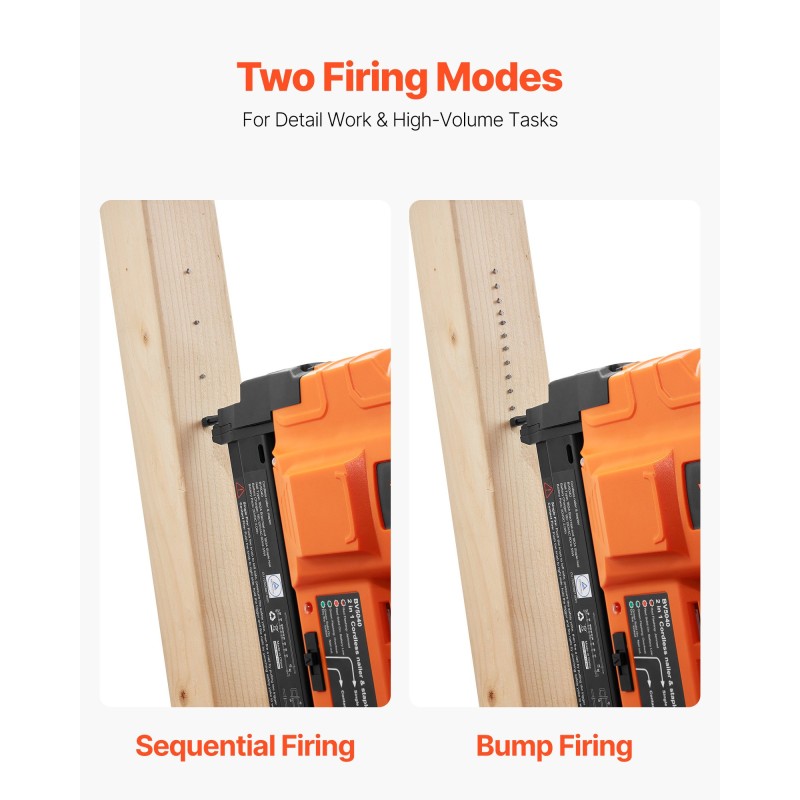 Akkukäyttöinen 18GA naulain ja niittipyssy 20V 2.0Ah sisä- ja puutöihin