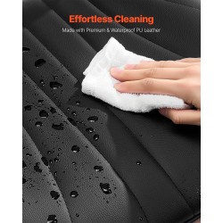 Ruokapöydän tuolipari musta metallirunkoinen PU-nahkaverhoilu pehmustettu istuin tilaa säästävä