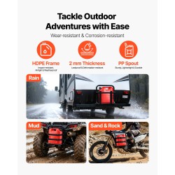 Polttoainesäiliöt 4 kpl litteät HDPE ja PP muovi 19 l autoihin