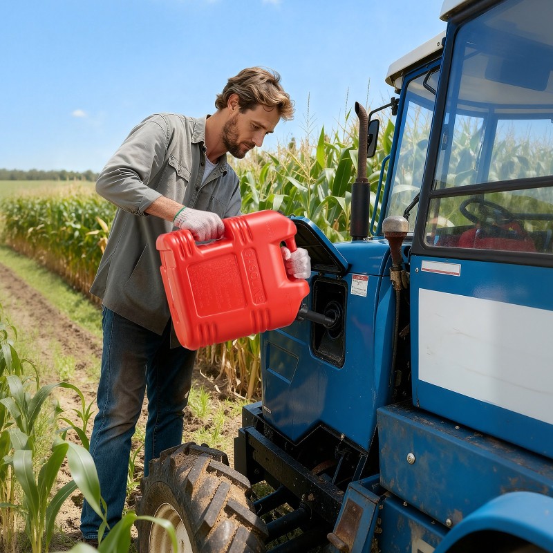 Polttoainesäiliöt 4 kpl litteät HDPE ja PP muovi 19 l autoihin