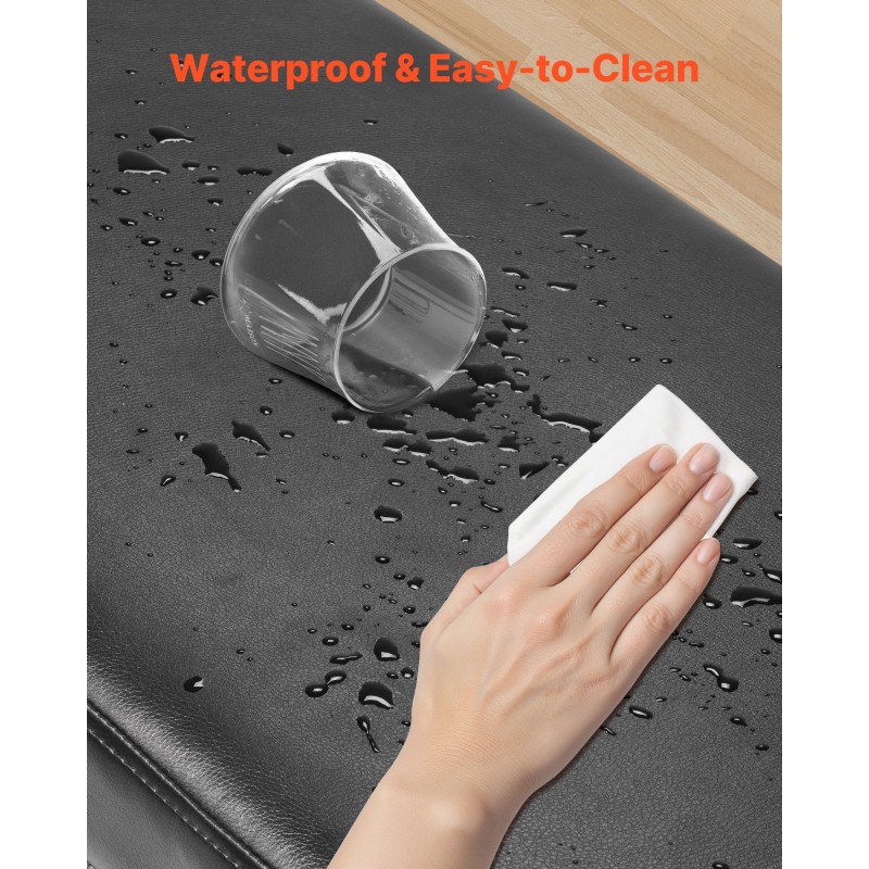 Säilytysrahi ja penkki PU-nahka 120 cm musta rautajaloilla