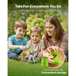 Magneettikuutiosetti 150-osainen metsälinnasetti 20 mm kuutioilla kangaspussilla