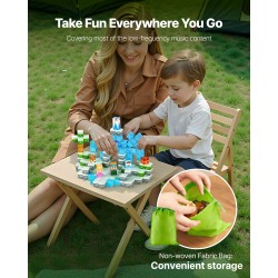 Magneettikuutiosetti 150 kpl 20 mm kuutiot jääkastelinna-teemainen sisältää kangaspussin